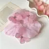 Elástico de cabelo com laço de fita estilo balé, direto da fábrica, para coque e rabo de cavalo