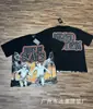 Comércio Exterior Atacado Moda Americana Emoção Mista Polvo Alienígena Strass Anjo Manga Curta Casal Estampa Total Camiseta