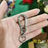 Simples moda carro chaveiro grande liga do cão fivela rotativa de metal corrente chave pendurada ornamentos pequenos presentes