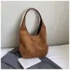 Moderna, A la moda, Exquisita, Versátil, Gran Capacidad, Gamuza, Estilo Coreano, Nueva, Primavera 2026, Bolso de Hombro para Mujer, Bolso Tote