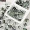 Vidro Escovado Irregular Gradiente de Cristal Cubo de Gelo Contas Soltas Pulseira Colar DIY Feito à Mão Acessórios de Joias Materiais Fio