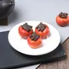 Ruyi Madera de Rosa Ensamblada con Madera Fragante Artesanía Grande con Forma de Caqui para Mesa de Té de Oficina, Colgante Pequeño para Teléfono Móvil