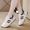 Zapatilla Mujer Ins Cuero Versátil 2024 Otoño Nuevo Suela Gruesa Antideslizante Ligero Explosivo Zapatos Forrest Gump para Mujer 5115
