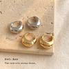 Pendientes Minimalistas de Frijol con Forma de Lágrima Moda Nicho Pendientes con Temperamento para Mujer Pendientes Versátiles de Gama Alta Chapados en 14K