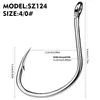 Anzuelo Simple para Pesca con Señuelo, Anzuelo de Acero de Alto Carbono con Púa, Anzuelo Jig para Carpa Crucíana y Carpa, Venta al por Mayor en Lote