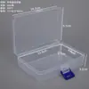 Caja rectangular transparente de plástico PP con cierre, caja vacía con tapa, caja de almacenamiento para uñas, joyas, juguetes, ferretería y equipo de pesca