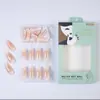 Larga Mariposa Ballet Hada Suave Manicura Uñas Portátiles Estilo Ins Moda Rosa Naranja Degradado Manicura Uñas Venta al por Mayor