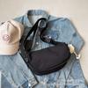 Bolso Casual Deportivo tipo Dumpling 2026 Nueva Moda Ligero Cruzado Estilo Coreano Nicho para Viajar de un Solo Hombro de Lona para Mujer