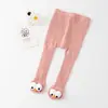 Meia-calça Infantil Olhos Grandes Primavera e Outono Leggings de Algodão para Meninos e Meninas Cintura Alta Meia-calça Peça Única Roupa Externa Leggings