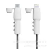Protector de cable de datos de silicona, 20ª generación, proporciona cobertura total, previene roturas y protege la interfaz del cable de carga del polvo