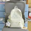 Mochila Escolar Shuai Mijia Estilo Coreano de Gran Capacidad para Estudiantes, Mochila Bordada para Estudiantes de Secundaria y Preparatoria, Mochila Ligera de Viaje para Mujeres