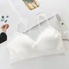 Ropa Interior de Espalda Rosca para Estudiantes Mujeres Tallas Grandes Fertilizante Plus Anillos Libres Recogida Chaleco Deportivo Cómodo Alta Elasticidad Envoltura de Pecho Sin Costuras