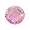 Huagang Gem Furo Único Cor Redondo Rosto de Tartaruga Duplo Grade de Zircônia Rosto de Zircônia Cúbica Sintética Acessórios de Pingente