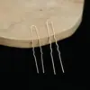 Acessórios para Joias DIY Atacado Grampo de Cabelo Pequeno Ondulado em Forma de U Ornamento de Cabelo Material Principal para Grampos de Cabelo Direto do Fabricante