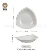 Plato creativo chino de melamina blanca vajilla de banquete de cocina privada plato de hotel restaurante plato de sopa plato de aperitivo plato personalizado