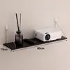Soporte para Proyector de Casa Sin Taladro Estante de Almacenamiento para Montar en la Pared junto a la Cama Estante de Almacenamiento para la Pared de la Sala Estante Colgante Bandeja Colgador