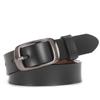 Cinturón de Cuero para Mujer Estilo Coreano Estudiante Combinación Total Estilo Ins Cuero Vacuno Hebilla de Pin Jeans con Cinturón Ancho Decorativo para Mujer