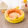 Nido para Gato Semi-Cerrado Casa para Gato Cama para Gato Casa para Gato Suministros para Mascotas Villa Nido para Gato Resistente a Manchas Nido para Gato Mascota