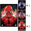 League of Legends Animación 3D Póster Estéreo Pintura con Gradiente de Rejilla Spider-man Iron Man Póster de Animación Rejilla de Ojo Desnudo