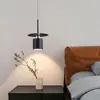 Lámpara Colgante Pequeña de Mesita de Noche para Dormitorio Minimalista Creativa Estilo Ins Lámpara para Barra de Bar Restaurante Modelo de Diseñador Danés Lámpara Colgante Decorativa para Habitación