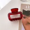 Textura Escarchada Mini Pinza Pequeña Estilo Coreano Accesorios para el Cabello Cuadrado Pinza para Flequillo de Mujer Pinza de Tiburón de Gama Alta Venta al por Mayor