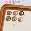 Contas de Pedra Natural Irregular Geométricas Formato Oval Quadrado Redondo com Furo Vertical para Brincos Pulseira Acessórios