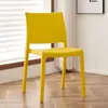 Silla de Plástico con Respaldo, Silla de Comedor para Ocio, Silla de Plástico Moderna Engrosada Simple para el Hogar
