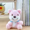 Lindo Bufanda Azul Marino Pato Peluche Colgante Llavero Decoración para Bolso de Pareja Muñeca Juguete Pequeño Juguete de Peluche