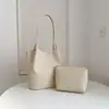 Bolsa de Balde Tecida Simples de Nicho Estilo Coreano Nova de Grande Capacidade para o Dia a Dia Ombro Único Manual Bolsa Tote de Alta Qualidade