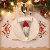 Decorações de Natal Novas Transfronteiriças Criativas Faca e Garfo de Lenhador Conjunto de Louça Nórdica para Idosos Decoração em Estoque