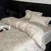 Ropa de cama de alta gama 100S algodón de fibra larga satén jacquard juego de cuatro piezas 2026 nuevo algodón puro juego de cama completo funda de edredón