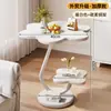 Mesa Lateral de Sofá para Uso Doméstico, Quarto, Sala de Estar, Mesinha de Centro Pequena, Mesa de Cabeceira, Mesa Redonda Pequena para Varanda, Mesa Pequena Estilo Vintage, Prateleira de Armazenamento