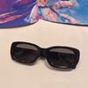Placa de Gafas Lingguang Gafas de Sol para Miopía Retro Sentido Avanzado Ojo de Gato Poligonales Gafas de Sol para Miopía Hombres y Mujeres Línea Morada 9108