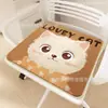Cojín de Silla Infantil Lindo de Dibujos Animados, Cachemira Sintética, Cojín de Asiento de Felpa a Prueba de Frío, Uso en Oficina en Casa, Resistente a Manchas, Cojín para Taburete con Base Antideslizante