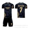 Uniforme de fútbol Edición Conmemorativa del Real Madrid Dragón Dorado Edición Especial N.° 7 Ronaldo Traje de adulto infantil Ronaldo