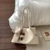 Bolsa Retro de Gama Alta Color Marrón Maillard para Mujer 2025 Nueva Bolsa de Hombro de Gran Capacidad para el Trabajo Bolso de Mano