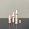 Botella de spray de polvo translúcida de vacío de pequeña capacidad de 5 ml, 10 ml, 15 ml, AS esmerilado, tamaño de viaje portátil, muestra de cuidado de la piel