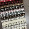 Tela de Lino Sintético a Cuadros Estilo Chanel para Tapicería de Sofá, Stock Listo del Fabricante, Ropa de Mujer Otoño e Invierno, Tela para Chaquetas, Venta al por Mayor por Rollo