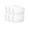 Caja de almacenamiento para refrigerador, tipo cajón, caja de acabado, caja de almacenamiento, cesta para artefactos, congelador refrigerado, de grado alimenticio, PET transparente