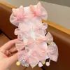 Grampo de Cabelo Flor Laço Fofo Estilo Coreano Acessório de Cabelo para Meninas Pequenas, Presilha para Franja, Grampo de Cabelo para Crianças, Não Danifica o Cabelo, Acessório de Cabelo para Meninas