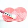 Gran oferta de estropajo de silicona para limpieza de brochas de maquillaje, estropajo de belleza con ventosa, pequeño estropajo de mariposa.