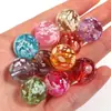Acrílico Transparente Manchas de Salpicaduras de Tinta Graffiti Cuentas Sueltas Cuentas Redondas Pendientes Pulseras Accesorios para Joyería DIY Venta al por mayor