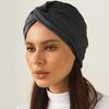 Chapéu Novo Transfronteiriço Torcido Elástico Jersey Turbante Cruzado Chapéu Feminino Fashion Sem Aba Venda Direta de Fábrica