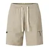 Shorts Frescos y Refrescantes de Moda para Hombre de Verano, Pantalones Casuales de Cinco Puntos de Moda para el Trabajo, Pantalones de Marca Transpirables de Moda, Versátil