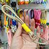 Fornecimento de novo chaveiro de cor contrastante, cordão universal para pulso, cordão de enrolamento duplo, cordão curto para celular