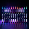 Pluma de Tatuaje Temporal de Color Fluorescente UV Pluma de Pintura Corporal que Brilla en la Oscuridad Tipo Líquido Recto Lavable Marcador para Fiestas y Carnavales