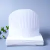 Gorro de Chef Desechable Fibra Vegetal No Tejido Cúpula Gorro de Trabajo Catering Engrosado Ajustable Gorro de Papel de Cocina