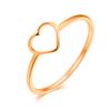 Anillo Hueco de Acero de Titanio con Forma de Corazón de Amor de Venta Caliente Transfronteriza que No se Cae Anillo de Nicho para Pareja para Mujer Anillo de Acero Inoxidable