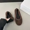 Sapatos Mary Jane Mocassins Verão Bico Quadrado Laço Planos Franceses Slip-on Novo Estilo Corte Baixo Sapatos Únicos Femininos 2026