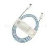 Tejido ColoridoAdecuado para Cable de Carga Apple 17, Cable de Datos iPhone 16/14, Tableta iPad 15, Uso en el Coche